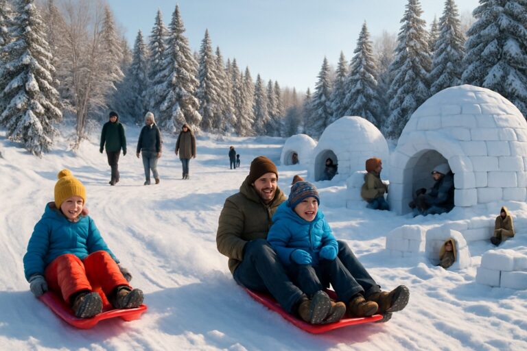 découvrez des activités neige sans ski : luge, construction d'igloos et promenades hivernales pour toute la famille, parfaites pour profiter de la montagne autrement.