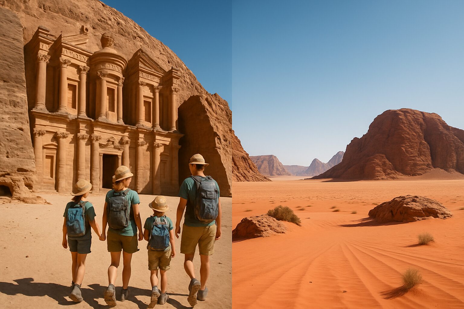 découvrez un séjour inoubliable en jordanie en famille, avec la visite de pétra et une aventure dans le désert du wadi rum pour des moments uniques et authentiques.