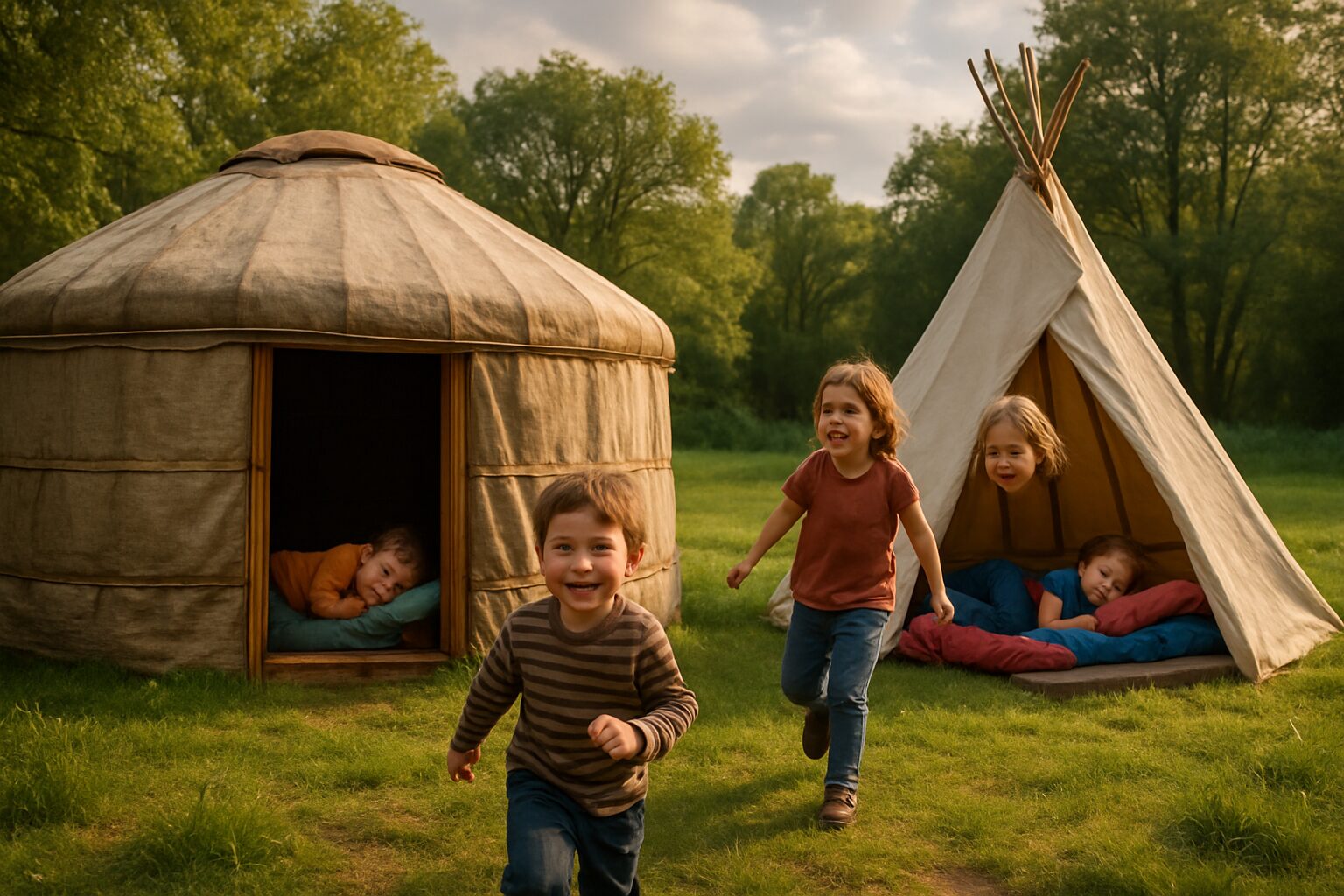 découvrez un séjour nature inoubliable en famille en dormant dans une yourte ou un tipi. offrez à vos enfants une expérience unique au cœur de la nature, entre confort et aventure.