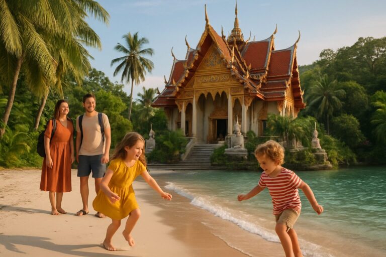 découvrez un voyage en thaïlande idéal pour les familles, alliant plages paradisiaques et visites de temples fascinants adaptés aux enfants.