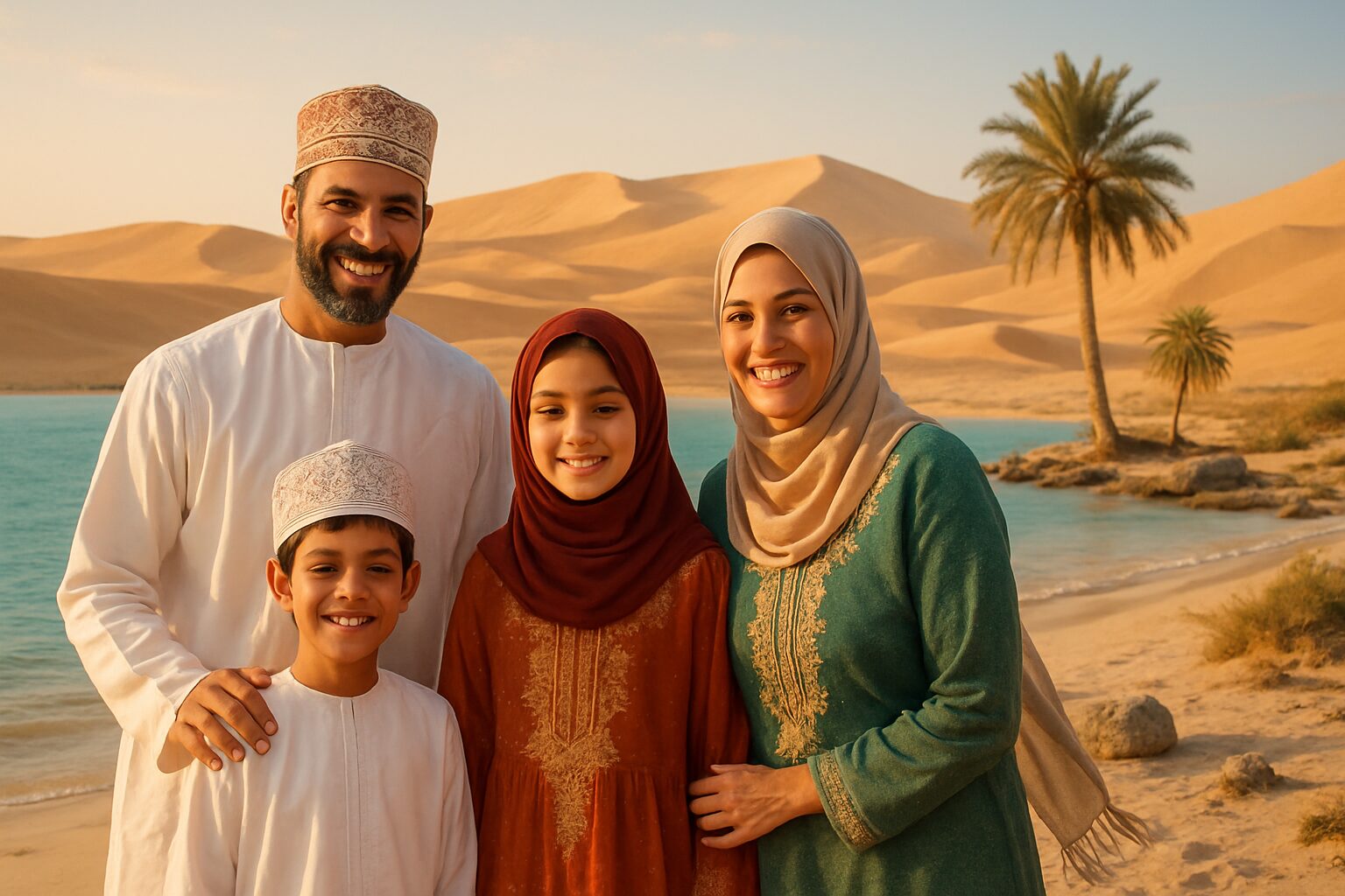 découvrez oman en famille, un voyage unique entre dunes de désert fascinantes et eaux turquoise captivantes, idéal pour partager des moments inoubliables avec vos proches.